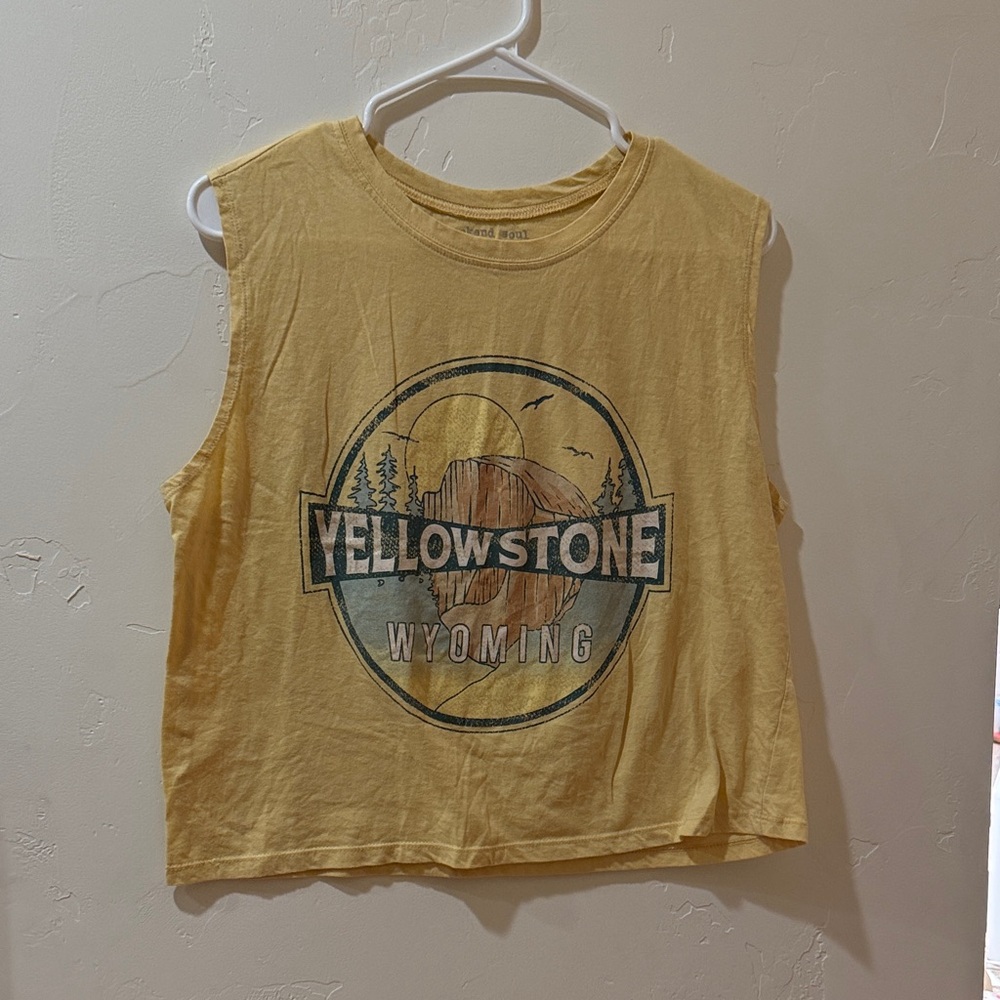 Kids Yellowstone Wyoming Graphic Muscle Tee